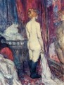 desnudo de pie ante un espejo 1897 Toulouse Lautrec Henri de